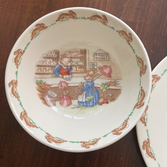 Bunnykins plate and bowl set - Picture 4 of 8